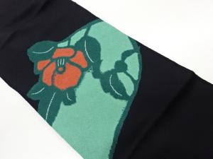 椿模様名古屋帯